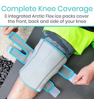 Maxbrace OEM Genouillère Réutilisable Personnalisée pour Soulagement de la Douleur, Thérapie Chaud/Froid, Compression, Compresse de Gel Glacé, Enveloppement pour Genou