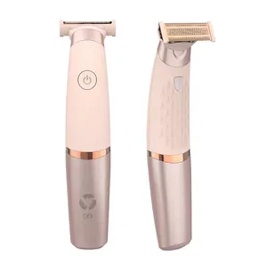 Electric Lady Hair Trimmer USB Rechargeable Sensor Light Women Hair Remover Painless Shaving Mini Shaver Body Face Razor