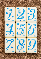 Jeu de Mahjong moderne avec tuiles en acrylique couleur ivoire, chiffres arabes, points, Bam, Crack et Joker pour le Mahjong américain