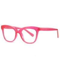 Gafas transparentes para miopía a la moda, gafas correctivas antirayos azules con montura brillante de lujo para mujer, gafas para reducir el reflejo
