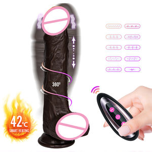 スラスティングバイブレーター現実的な振動10本のスラスティング & 回転アクション振動8.8ディルドマシンセックスおもちゃ女性用 - Product Image 3