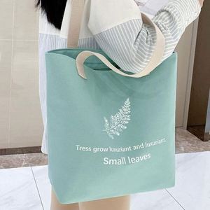 Lilalila Women's Handheld <b>Canvas</b> Artistic Youth Tote <b>Bag</b> INS Korean Style <b>Large</b> Capacity Mommy <b>Bag</b> Sen Series Shoulder <b>Bag</b> - Product Image 6