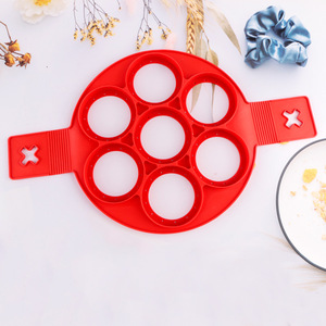 Silicone 7 Hole Pancake Mold Round Egg Cake Maker Baking Tool Kitchen Utensil - Product Image 3