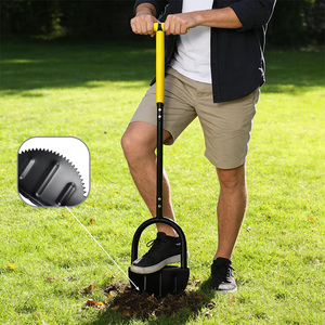 Outils de jardin, pelle <span class=keywords><strong>à</strong></span> bordure avec manche long en acier pour l'aménagement paysager de la cour, bêches - Product Image 2