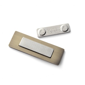 Plaque métallique réutilisable à effet brossé avec aimant, design simple, style senior - Product Image 5