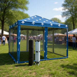 Gazebo Pubblicitario Pop-Up 3x3 Metri con Telaio in Alluminio e Telo in Poliestere per Uso Esterno - Product Image 2