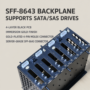 Корпус для NAS Centaurus 2.0 8 Bay Mid Tower <span class=keywords><strong>ATX</strong></span> с горячей заменой, SATA, SAS, SFF-8643, backplane, блок питания SFX, алюминиевый серверный корпус для хранения данных - Product Image 3
