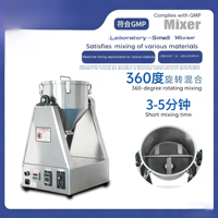 Mélangeur de poudres et de particules multifonctionnel électrique horizontal de type tambour en acier inoxydable de petite taille pour laboratoire, marque LIANHENONGMU