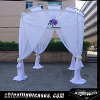 Système de tringles et de rideaux robustes / Support de toile de fond réglable / Cadre d'affichage pour événements et mariages