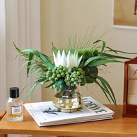 Instagram-stijl kunstbloemenboeket vaasset tafeldecoratie bloemstuk decoratieve kunstbloemen high-end