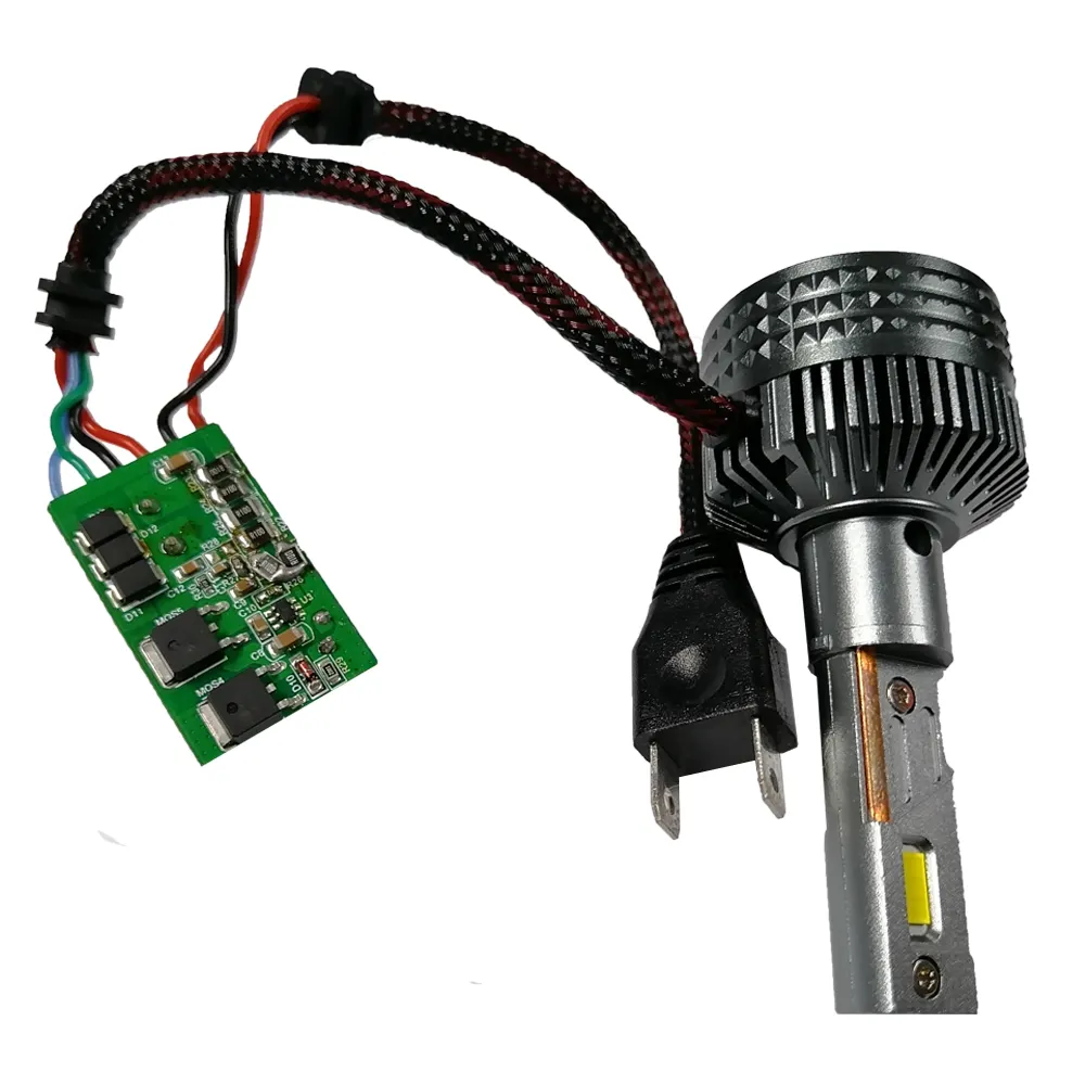 Lampu depan led mobil PCBA, papan sirkuit PCB 80000lm h7 super terang bohlam