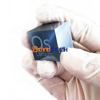 Produits métalliques d'osmium de haute pureté 10mm 25.4mm 99.95% Os boule d'osmium de cube d'osmium