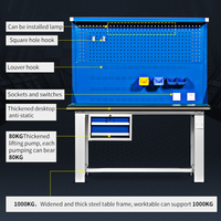 Mesa de Trabajo Industrial Resistente para Taller, Banco de Trabajo de Acero Electrónico, Estaciones de Trabajo