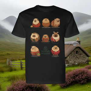 Haggis Wildlife Foundation T-shirt noir pour adulte, coupe classique, col rond, manches courtes - Product Image 3