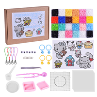 Kit de perles à fusionner en gros de 2,6 mm, perles en plastique Perler Hama faites à la main avec planche à perles et accessoires pour enfants