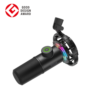 ไมโครโฟนไดนามิกแบบ USB สำหรับบันทึกเสียงในสตูดิโอ รุ่น <span class=keywords><strong>K658</strong></span> สำหรับคอมพิวเตอร์ตั้งโต๊ะ ระดับมืออาชีพ สำหรับพอดแคสต์ พร้อมไฟ RGB ตัวไมค์โลหะตัดเสียงรบกวน - Product Image 1