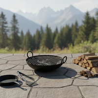 Table de foyer extérieure en métal moderne la plus vendue pour la randonnée et le camping