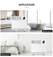 Chauffage électrique portable à haute efficacité avec affichage numérique LED et télécommande pour le chauffage de la maison, du bureau et des pièces.
