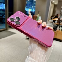 Coque en acrylique couleur bonbon tendance pour iPhone 18 17 16 15 Pro Max avec grande fenêtre pour appareil photo, antichoc et brillante
