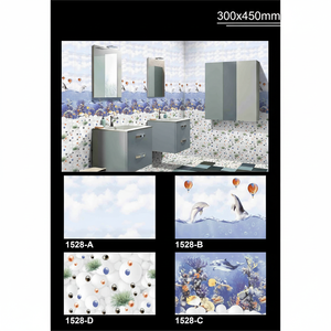 กระเบื้องเซรามิคลายชีวิตทะเล30x45ซม. ตกแต่งรูปภาพปลาเคลือบเงามันเหมาะสำหรับห้องน้ำขนาด300X450มม. - Product Image 1