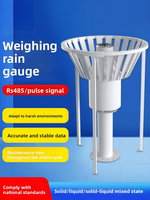 Pluviómetro con Sensor de Pulsos RS485 para Monitoreo Automático de Lluvia y Nieve, con Alimentación Solar