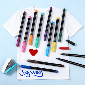 <span class=keywords><strong>Pennarelli</strong></span> per Tessuti con Logo Personalizzato, 12 Colori, Asciugatura Rapida, per Bambini, Graffiti <span class=keywords><strong>su</strong></span> Scarpe, Magliette, Borse in <span class=keywords><strong>Tela</strong></span> - Product Image 2