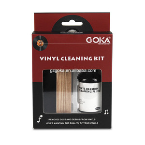 Kit de nettoyage pour disques vinyles en bois et velours, brosse de nettoyage avec liquide 50 ml pour disques vinyles - Vente chaude - Product Image 4