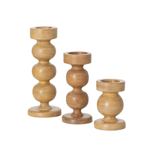 Newest Style Pillar Wooden Candle Holder Christmas Festival Decorative Wooden Candle Holders Home Decor <b>Art</b> Gifts - Product Image 6