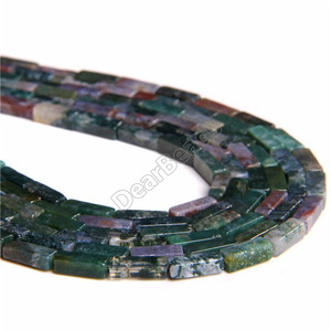 Hạt đá quý hình ống vuông tự nhiên, hạt đá hình ống chữ nhật pha lê để làm đồ trang sức tự chế 4mm 13mm 4x13mm - Product Image 4