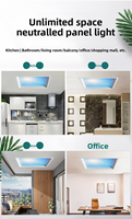 72W 90W 144W 158W 162W 324W 1200x300 pintar dapat diredupkan CCT Led langit datar awan langit-langit tersembunyi Panel lampu untuk kamar mandi rumah