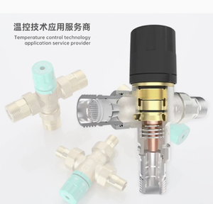 Nouvelle vanne de mélange thermostatique numérique flexible et moderne, entièrement automatique, 1 pouce, <span class=keywords><strong>grand</strong></span> débit, pour usage hôtelier, en laiton, pour chauffe-eau - Product Image 2