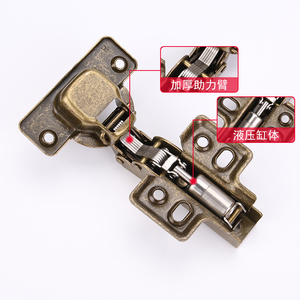 Bisagras hidráulicas con amortiguación Disiwei, color rojo antiguo, gran curvatura, herrajes para armarios y roperos, cierre silencioso y suave - Product Image 2