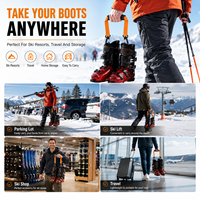 Sangle de transport portable pour chaussures de ski avec poignée confortable, sangle de transport robuste pour chaussures de ski
