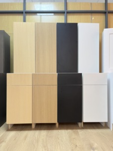 Phong cách Châu Âu cấu trúc không khung cửa phẳng melamine hoàn thành phong cách hiện đại <span class=keywords><strong>RTA</strong></span> tủ bếp - Product Image 6