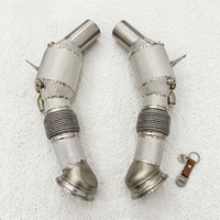 SDO Katalysator-Downpipes für Ferrari 488 3.9T V8 2015-2019 Performance-Auspuffkrümmer mit integriertem Hitzeschutz