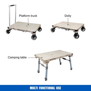Hot Sell Brand New Multi-functional Camping <b>Table</b> Dolly With Removable Casters With 100kg Capacity , Outdoor Product, - Product Image 3