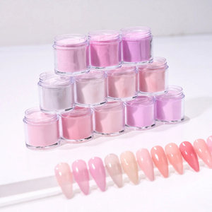 Poudre acrylique de couleur <span class=keywords><strong>rose</strong></span> nude claire avec paquet de bouteille poudre d'immersion d'affect <span class=keywords><strong>mat</strong></span> pour la beauté des ongles - Product Image 4