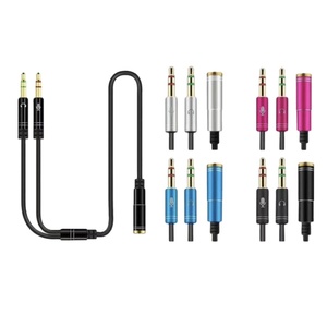 3.5mm 1 to 2 Portable Audio Splitter <strong>Cable</strong> Adapter Mic Adapter Single-hole Mic Audio Y Splitter <strong>Cable</strong> for Computer Headphone Mic - Product Image 1