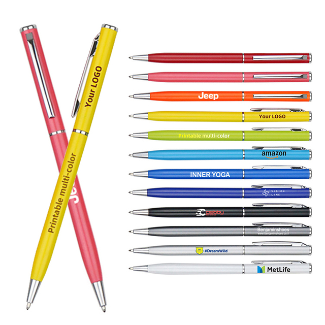 Luxury Metal Ballpoint Gel Pen 1.0mm Black Ink Multi-Functional Touch Screen for Stylus Custom Logo Business Gifts for Hotels