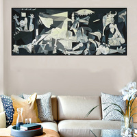 Reproductions de célèbres peintures sur toile de Guernica, impressions sur toile, œuvres d'art par Picasso, tableaux muraux pour la décoration du salon
