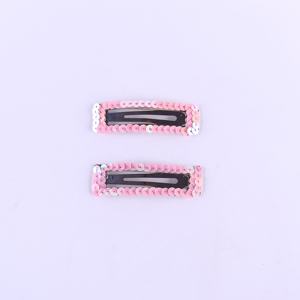 Lot de 3 pinces à cheveux scintillantes en tissu et cristal pour enfants, accessoires de coiffure pour demoiselles d'honneur et fêtes - Product Image 4