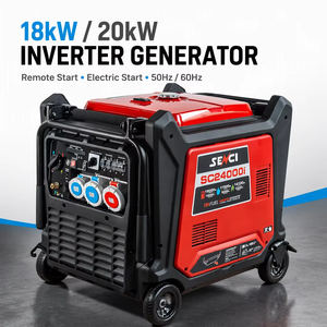 Senci <b>Silent</b> <b>Generator</b> 18kW 20kW Gasoline <b>Generator</b> 230V 400V with Handle Wheels - Product Image 1