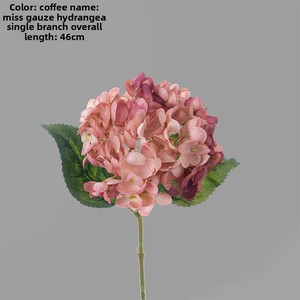 Hydrangeas artificiels de haute qualité faits à la main, toucher réel, latex, grande tête, vert et blanc, fleurs d'<span class=keywords><strong>hortensia</strong></span> pour la décoration de mariage - Product Image 6