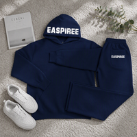Ensemble survêtement décontracté en molleton pour homme - Sweat à capuche et pantalon de survêtement oversize deux pièces - Respirant et de haute qualité