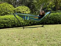 Hamac simple en toile de coton portable pour les voyages en plein air, la randonnée et le camping, pour lits suspendus