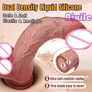 Dildo Realistico Grande 27,4 cm, Giocattolo Sessuale in Silicone <span class=keywords><strong>a</strong></span> Doppio Strato, Dildo Gigante Realistico per Punto G e Gioco Anale, Giocattoli Sessuali per Donne - Product Image 3