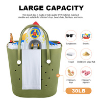 Bolsas Everich 2 en 1 de EVA, 30L de Gran Capacidad, Bolsa de Silicona Impermeable de Fábrica con Cierre Superior para Playa, Camping y Actividades al Aire Libre