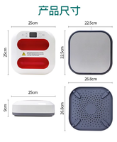 Presse à chaud portable de 9 pouces, machine de transfert thermique pour tissus et t-shirts, machine d'impression multifonction par sublimation
