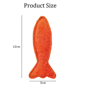 Jouets naturels pour animaux de compagnie en loofah, fibres végétales comestibles, jouets pour chats pour le nettoyage des dents, simulation de poisson et de souris à la catnip - Product Image 5