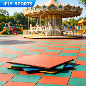 Granulés de caoutchouc EPDM non toxiques, matériau de revêtement de sol pour aire de jeux sûr, anti-UV, résistant à l'usure, revêtement de sol pour aire de jeux écologique - Product Image 1